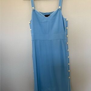 Rag & Bone Blue Sheath Midi Dress for Wedding Guests